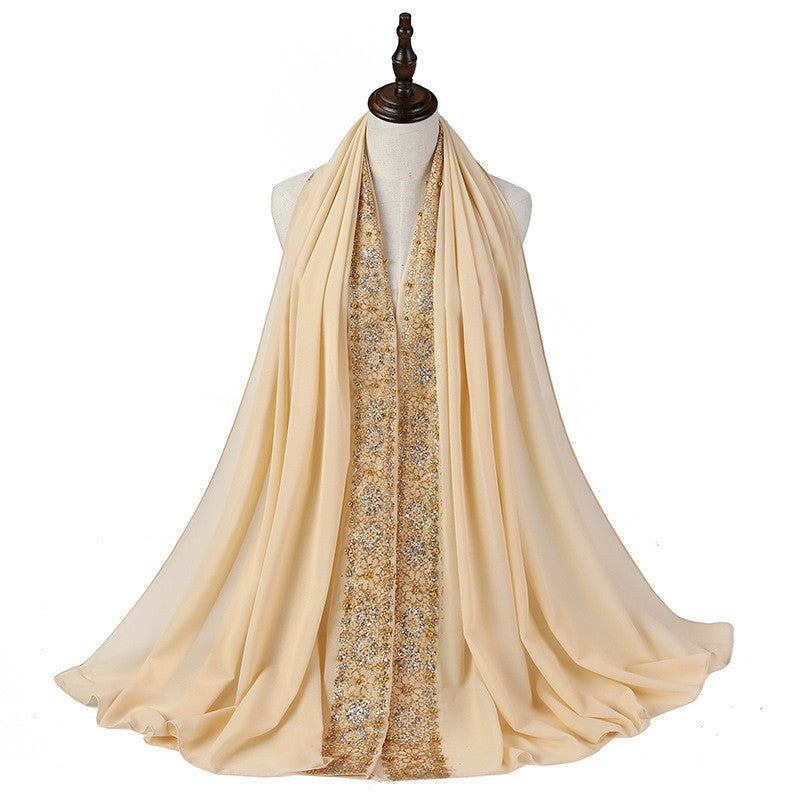 Aveline Pearl Lace Headscarf