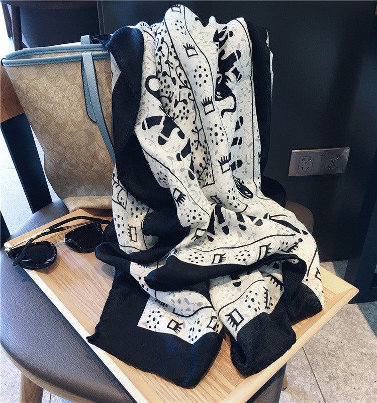 Elaris Cotton-Linen Sun Scarf