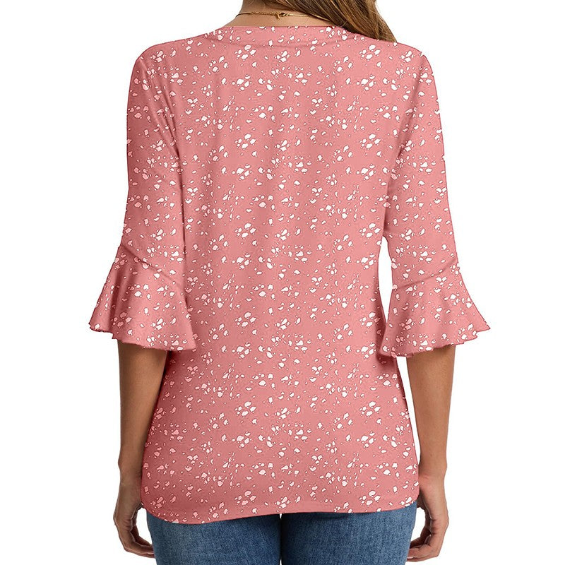 Eloria Chiffon Ruffle Blouse