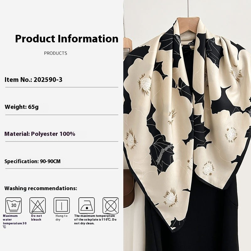 Floralis Retro Square Scarf